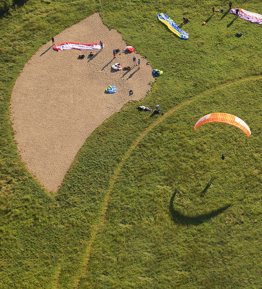 Air d'atterrissage parapente de Saint-Hilaire-Du-Touvet