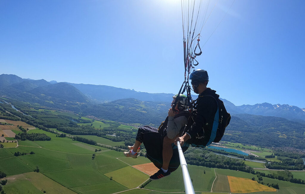 Baptême de parapente à Saint-Hil'