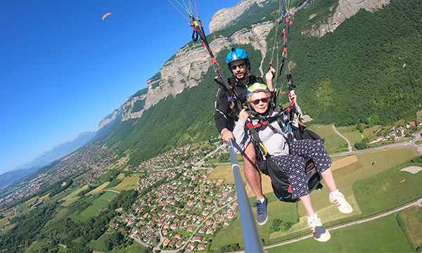 Saut en parapente à saint hilaire